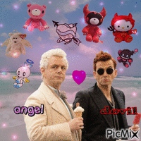 angel and devil romance omg so cure 动画 GIF