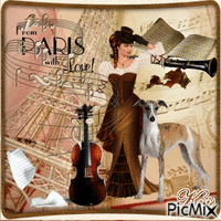 Musical Paris - Besplatni animirani GIF