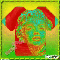 Marilyn Monroe Art - GIF animé gratuit