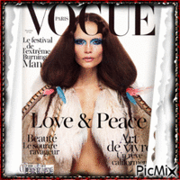 Woman on the gover of the magazine - Free animated GIF