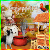 Bon appétit ☺ animowany gif