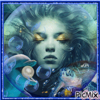 Holographic Mermaid ( animovaný GIF