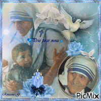 Madre Teresa Di Calcuta animovaný GIF