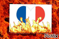 coeur feu - GIF animasi gratis