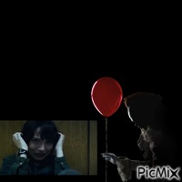 Mike wheeler scared of pennywise - Безплатен анимиран GIF