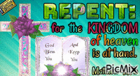 Matthew 4:17b - GIF animado gratis