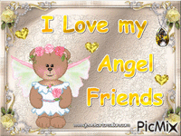 Angel Teddy animovaný GIF