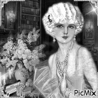 Die Frau und die Perlen Animated GIF