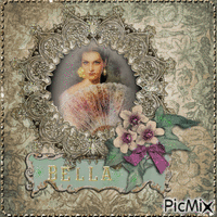 bella vintage - Бесплатный анимированный гифка