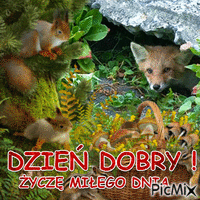 DZIEŃ DOBRY - Zdarma animovaný GIF