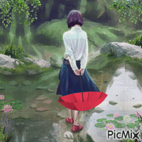 GIRL ON THE RIVER анимиран GIF