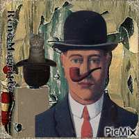 René Magritte - GIF animado gratis