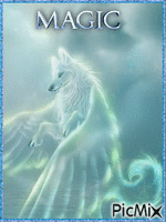 Magic Wolf Wolfesus - GIF animé gratuit