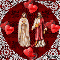 JESUS AND MARY κινούμενο GIF