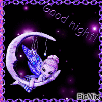 Good Night Fantasy - GIF animé gratuit