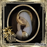 Vierge Marie - Art animēts GIF