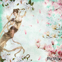 a magnolia - Free animated GIF