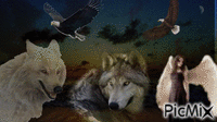 wolves2 GIF animé