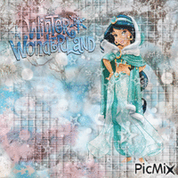 Winter Princess Jasmine - GIF animado gratis