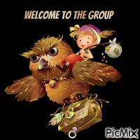 welcome owl Animiertes GIF