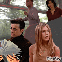 Friends riding the trains анимиран GIF