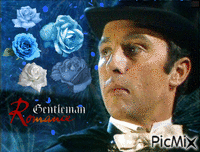 a rose in the night анимиран GIF