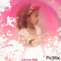 Portrait fillette par BBM animirani GIF