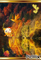 Bisous d'automne - GIF animado gratis