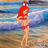 Pebbles at the beach animeret GIF