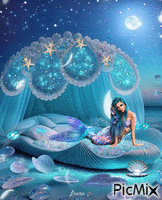 mermaid laurachan - GIF animé gratuit