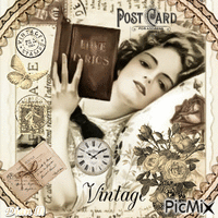 Vintage Postcard.. - 免费动画 GIF