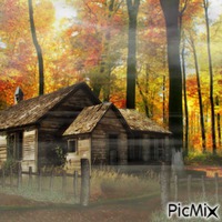 The Haunted Cabin - GIF animé gratuit