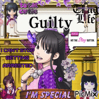 maya fey is found guilty of slaying - GIF animé gratuit
