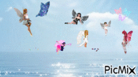 fee et papillon - 免费动画 GIF
