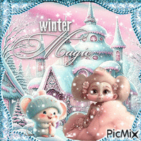 Magie de l'hiver - GIF animé gratuit