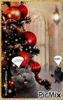 A Kitty Christmas - GIF animado gratis