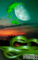 De tonos verdes анимиран GIF