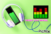 radio clay brasil - GIF animasi gratis