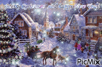 Merry Christmas! Joyeux Noël! - GIF animate gratis