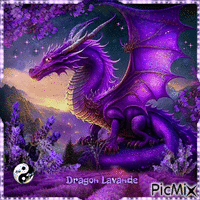 ✦ Dragon lavande - Gratis geanimeerde GIF
