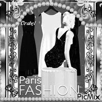 Paris fashion in black and white1plaze