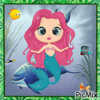 Mermaid GIF animado