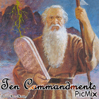 Ten Commandments animeret GIF