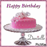 Danielle Birthday - GIF animé gratuit