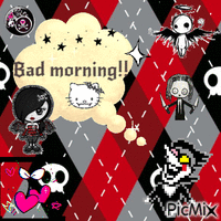 bad morning GIF animado