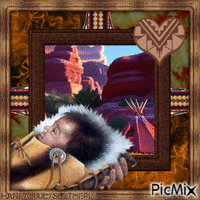 (♣)Adorable Native American Baby(♣) animirani GIF