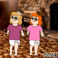 Katie and Chelsea animovaný GIF