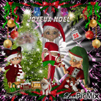 Joyeux Noel a tout mes amies et amis ♥♥♥ geanimeerde GIF
