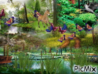 paisaje - Bezmaksas animēts GIF