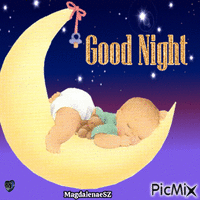 good night GIF animata